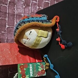 Boho 🎄 Crochet Multicolor Slouch Beanie with Tassels NWT